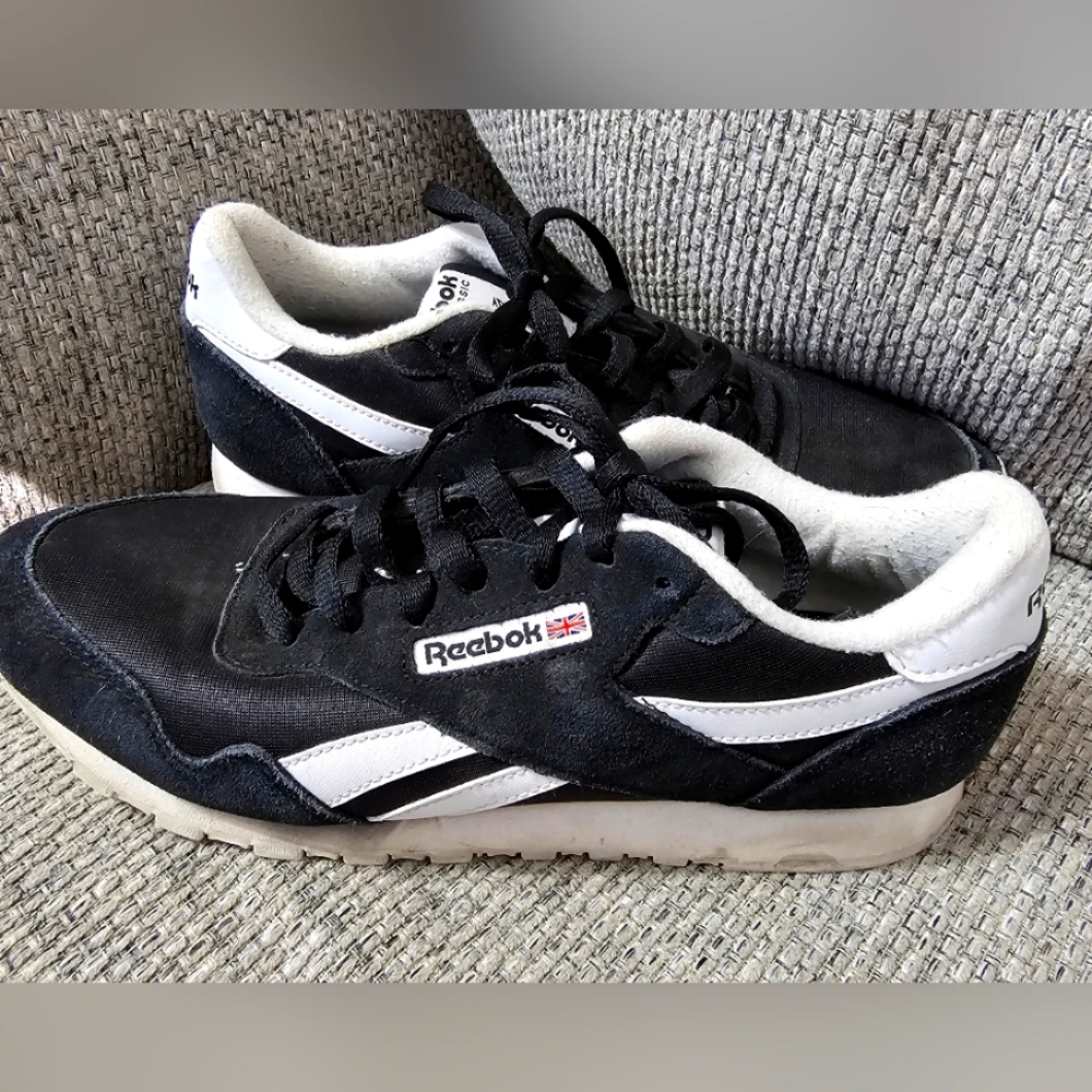 REEBOK CLASSIC NYLON GRADE SCHOOL  BLACK / WHITE